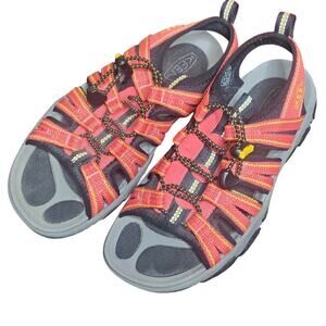 KEEN Newport H2 Open Toe Sandals Women's 6 Coral Waterproof Hiking Water Shoes